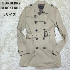 希少Lサイズ✨バーバリーブラックレーベル トレンチコート ノバチェック　ベージュ