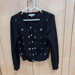 PROPORTION BODYDRESSING黒の長袖カーディガン