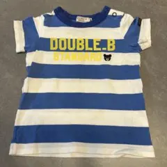 DOUBLE.B ストライプ Tシャツ 80