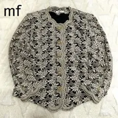 mf MARUFUJI 總蕾絲外套 薄款 刺繡 金色鈕扣 日本製 時尚