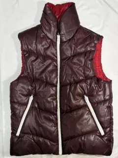SIX STAR WEAR ダウンベスト ボルドー ワインレッド 中綿ベスト