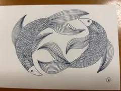 42.舞い　　（ペン画）