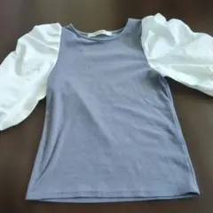 Ray Cassin バルーンスリーブTシャツ Fサイズ グレーのサムネイル