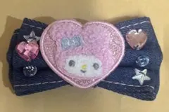 マイメロディ デニム前髪クリップ