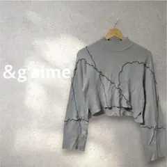 【即購入OK!】＆g'aime クロップドニット お洒落 ハイネック