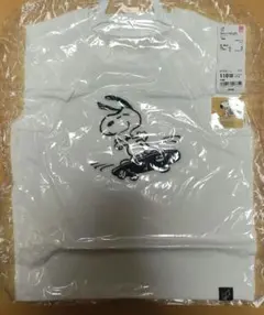 ユニクロ　ピーナッツ　スヌーピー　白　半袖　Ｔシャツ　110