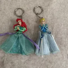 アリエルとシンデレラ キーホルダーセット