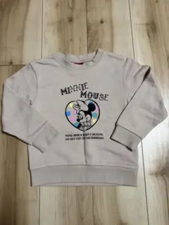 トレーナー　110 ディズニー　ミニーちゃん