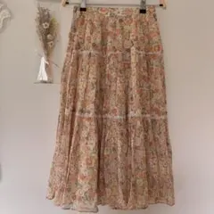 Vintage♡花柄スカート