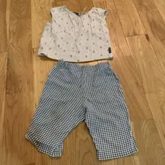 コムサイズム　花柄　ベージュ　tシャツ　ズボンのサムネイル