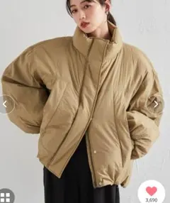 RANAN オーバーサイズモンスター中綿ブルゾン ベージュLL