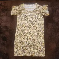 BEAUTY&YOUTH フラワープリント 半袖ワンピース