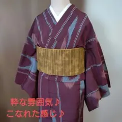 アンティーク着物　銘仙(?)　気まぐれセール♪のサムネイル
