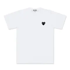 新品】プレイコムデギャルソン Tシャツ (長袖)メンズSサイズ白ブラック 