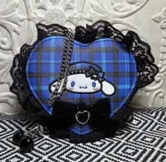 新品 シナモロール ミニポーチチャーム Sweet Rock 'n' Check