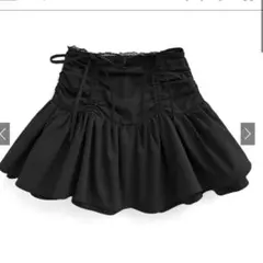 GRL　レースリボンフレアミニスカート[ask89]新品タグ付き
