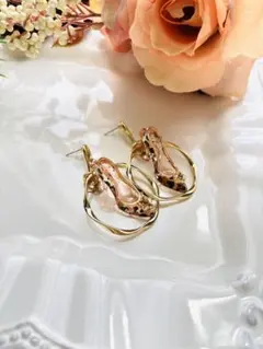 NO.454 ピアス　イヤリング　チャーム　ハイヒール　デザインピアス　ヒョウ柄