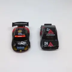 【 チョロＱ 】 ２台セット ＧＴ３Ｒ サニークーペ ADVAN 開封済