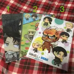 進撃の巨人 クリアファイル3点セット(セガ限定)