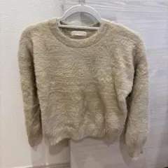 【最終値下げ】anysis シャギーニット ベージュ アイボリー　S