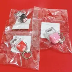 光る肉球カチカチKH キーホルダー 3個セット 匿名配送