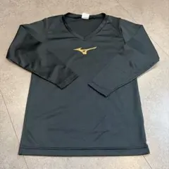 Mizuno 長袖Vネック ブラック ウォームアップウェア