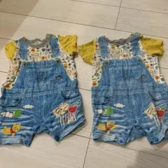 プーさん　ロンパース 2着セット 双子