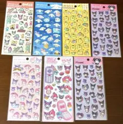 平成はっぴーフォン　ぷくっとシール　サンリオ　クロミ　マイメロ　シナモンポムプリ