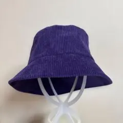 コーデュロイバケットハット
