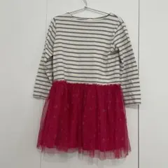 ストライプと星柄のチュールワンピース　シップス　120