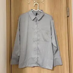 H&M 長袖シャツ ライトグレー