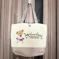 ディズニー ダッフィー　ウィンターホリデー リバーシブル　トートバッグ　トート