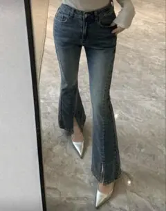 SHEIN DAZY star 23569958 フレアデニム M