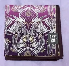 あ*に様 ANNA SUIハンカチ紫グラデーション柄