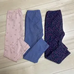 UNIQLO Babyキッズレギンスパンツ3枚セット 110cm