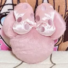 ミニーマウス ファーポシェット ショルダーバッグ ピンク ディズニー もこもこ