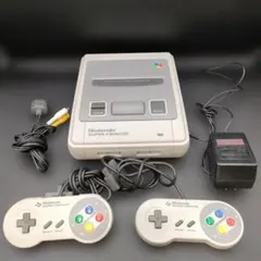 通電確認済/任天堂スーパーファミコン本体+付属品あり