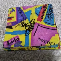 ヴィヴィアン　ハンカチ　オーブ刺繍＆派手黄色のサムネイル