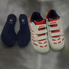 prince キッズテニスシューズ サイズ19〜19.5(カーペット用)