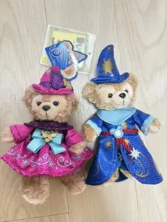 テディベア 魔法使い衣装 2体セット