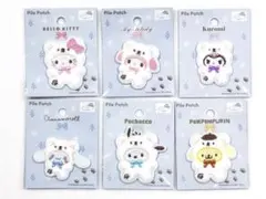 サンリオふわふわスノーパイルワッペンシール　6枚コンプリートセット
