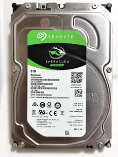 【動作良好】美品 Seagate 8TB HDD BarraCuda