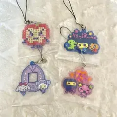 たまごっち 一番くじ Ｆ賞 きらきら ラバーチャーム　4点セット　まとめ売り