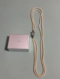 LUCA 2連パールロングネックレス