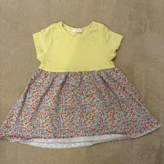 next baby 花柄ワンピース 90cm イエローのサムネイル