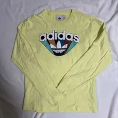 adidas イエロー ロングスリーブ Tシャツ S
