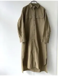 Dessin de Mode シャツワンピース　デッサンデモード　ベージュ系美品のサムネイル