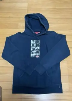 Supreme フォトプリント パーカー ネイビー　相撲力士 Mサイズ