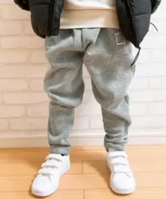 新品未開封グレー系その他裏起毛スウェットジョガーパンツ150サルエルパンツ