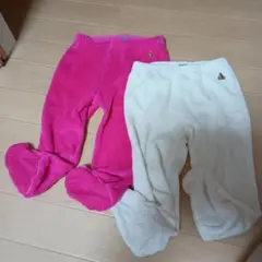 babyGap フリース足付きパンツ 2色セット 80サイズ